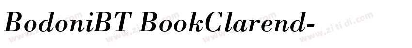 BodoniBT BookClarend字体转换